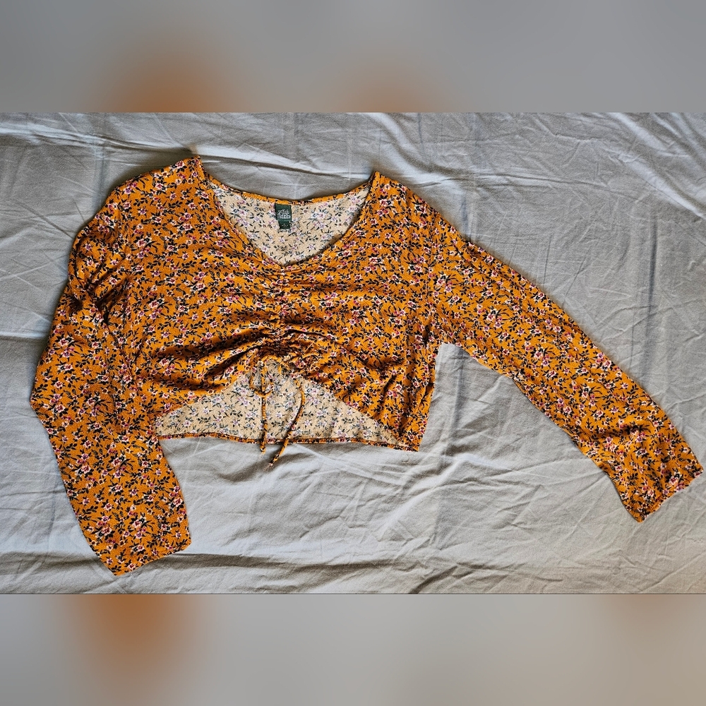 Wild Fable Long Sleeve Crop Top Size XL
